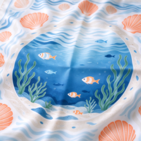 Bandana carré en coton style minimaliste japonais et coréen, 50x50cm, tissu respirant, multi-usage, décoration intérieure