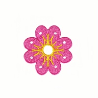 Fleur colorée brodée fer sur patchs ensemble pour vêtements sacs vestes enfants bricolage couture Appliques