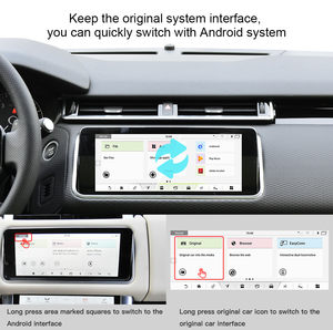 Caja decodificadora de Android para Land Rover Range Rover Velar 2019-2020 Interfaz inalámbrica táctil CarPlay Android Auto Pantalla Completa GPS - Product Image 4