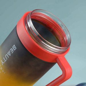 Gobelet isotherme en acier inoxydable de 40 oz avec poignée et dégradé de couleurs pour voiture - Product Image 5