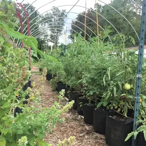 Bolsa de jardinagem não-tecido, saco de vasos para plantio de mudas, batata, cogumelo, vasos de feltro para plantas