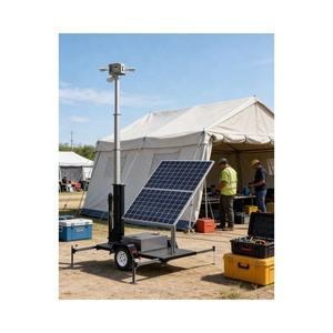 Nouvelle Conception Adaptée : Remorque de Surveillance CCTV Portable avec Panneaux Solaires 2x300W Ecosight ES2P-300, Mât de 6m, Autonomie de 2 Jours - Product Image 2