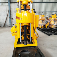 Mini-foreuse manuelle portable pour puits, avec pompe diesel et moteur, pour forage de puits d'eau, profondeur max. 200 m, mobile