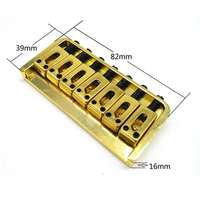 Custom 7 String Electric Guitar Fixed Non Tremolo Bridge for Electric Guitar Replacement Gold