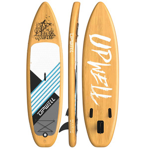 Tabla de paddle surf inflable de 10'6 x 32 x 6 pulgadas de PVC para deportes acuáticos en la playa - Product Image 2