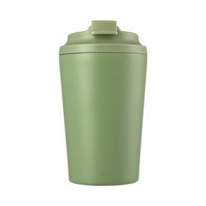 Gobelet de voiture en acier inoxydable 304 de 12 oz avec fond en <span class=keywords><strong>liège</strong></span> et poignée, logo imprimé par pulvérisation, pour le commerce international - Product Image 1