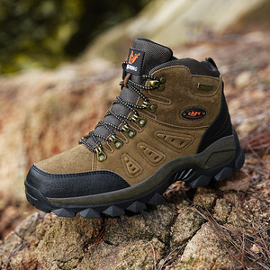 Botas de Senderismo de Caña Alta Unisex para Adultos, Calzado Casual para Exteriores con Tacón Plano, para Otoño e Invierno, con Cordones Delanteros - Product Image 4