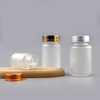 Bouteilles de soins de santé en verre à large bouche de haute qualité