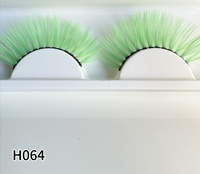 Marque privée 3D fourrure de vison cheveux synthétiques faux cils couleur longue naturelle dramatique cils colorés dans la boîte modèle
