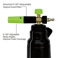 Canon à mousse haute pression pour lave-auto, raccord rapide 1/4'', capacité 1000 ml et garantie 1 an