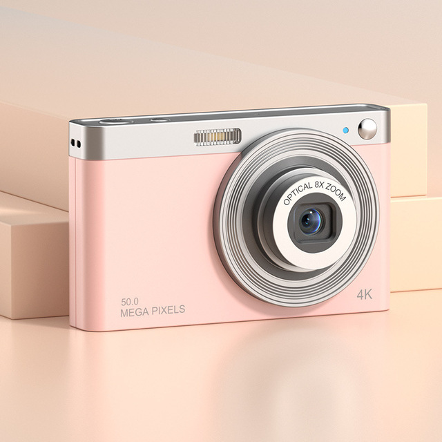 Professional 4K 1080P HD Digital Pocket Video Camera From Chinese Factory LED Fill Light 8X Zoom with SD Card Memory
