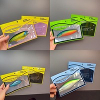 Appâts artificiels en gros, vers gélifiés, leurres, sac d'emballage, appâts de pêche, équipement de pêche, sac à fermeture éclair auto-scellant, appâts souples en bande longue