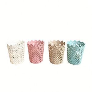 Organisateur de bureau en plastique personnalisé pour stylos, design évidé créatif pour étudiants et rangement de fournitures de bureau - Product Image 4