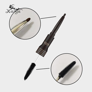 Doble cabeza de maquillaje de ojos Duo pluma negro Cera Gel Liner y Maskara <span class=keywords><strong>Rimel</strong></span> Etiqueta Privada, 4D de fibra de rímel delineador de ojos - Product Image 4