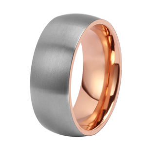 Anillo de titanio para hombre, alianzas de boda, fabricante de tungsteno dorado, anillos de compromiso de oro redondos, joyería para mujer - Product Image 6