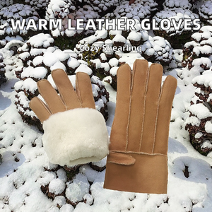 Fabricants d'usine directs hommes gants d'hiver client demandé couleur et Logo qualité professionnelle cuir mode gants d'hiver - Product Image 2