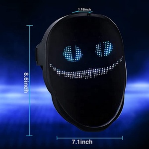 Mặt Nạ Màn Hình LED Chỉnh Sửa, Chữ Hoa Văn Tự Làm, Tải Ảnh Lên, Điều Khiển Bằng Ứng Dụng - Product Image 5