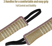 Jouet de remorqueur pour chien en jute robuste-Bâton d'entraînement aux morsures résistant à la déchirure pour chiens de travail, jouets à mâcher interactifs K9/Pet en vrac en gros