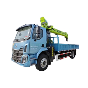 Camión de carga automática 8x4 <span class=keywords><strong>con</strong></span> grúa de pluma telescópica de 6 toneladas, 7 toneladas, 8 toneladas, capacidad de carga de 7 toneladas, grúas de camión móviles - Product Image 1