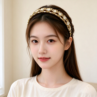 Serre-tête classique et tendance, brillant et étincelant, avec fermoir à cheveux exquis pour femme, idéal pour les événements festifs