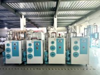Déshumidificateur-sécheur industriel en plastique 3-en-1 à rotor alvéolé haute efficacité, capacité 100 kg, débit d'air 120 m³/h, PET/PC