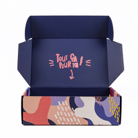 Boîte en carton ondulé personnalisée réutilisable, imprimée en couleur, design unique, pour emballages de produits cosmétiques, perruques, etc.