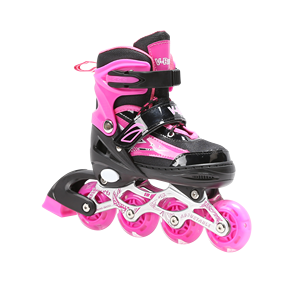 Nuovo Design popolare <span class=keywords><strong>per</strong></span> la vendita rosa regolabile freno sicuro durevole professionale rullo lampeggiante in linea scarpe da Skate - Product Image 5