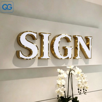 Enseignes lumineuses LED pour magasins, lettres en acrylique à canal lumineux LED, panneau d'affichage extérieur, enseigne de magasin 3D à éclairage frontal LED pour entreprises