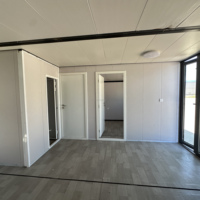 Maison mobile de luxe préfabriquée modulaire, conteneur extensible, maisonnette, maison en boîte, maison mobile