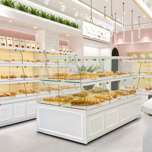 Fabrika fiyat ile özel boyut ekmek kek ekmek vitrin ekran gondol - Product Image 4