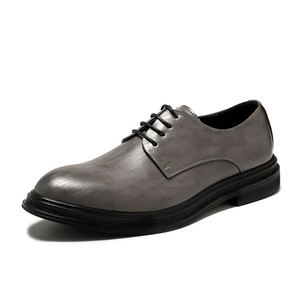Zapatos Oxford de Vestir de Cuero Genuino Casuales para Hombre de Alta Calidad, Zapatos Formales de Oficina Cómodos y Suaves para Hombre - Product Image 5