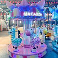 Manège de rêve pour enfants 6 places aux couleurs bonbon pour aire de jeux extérieure de centre commercial