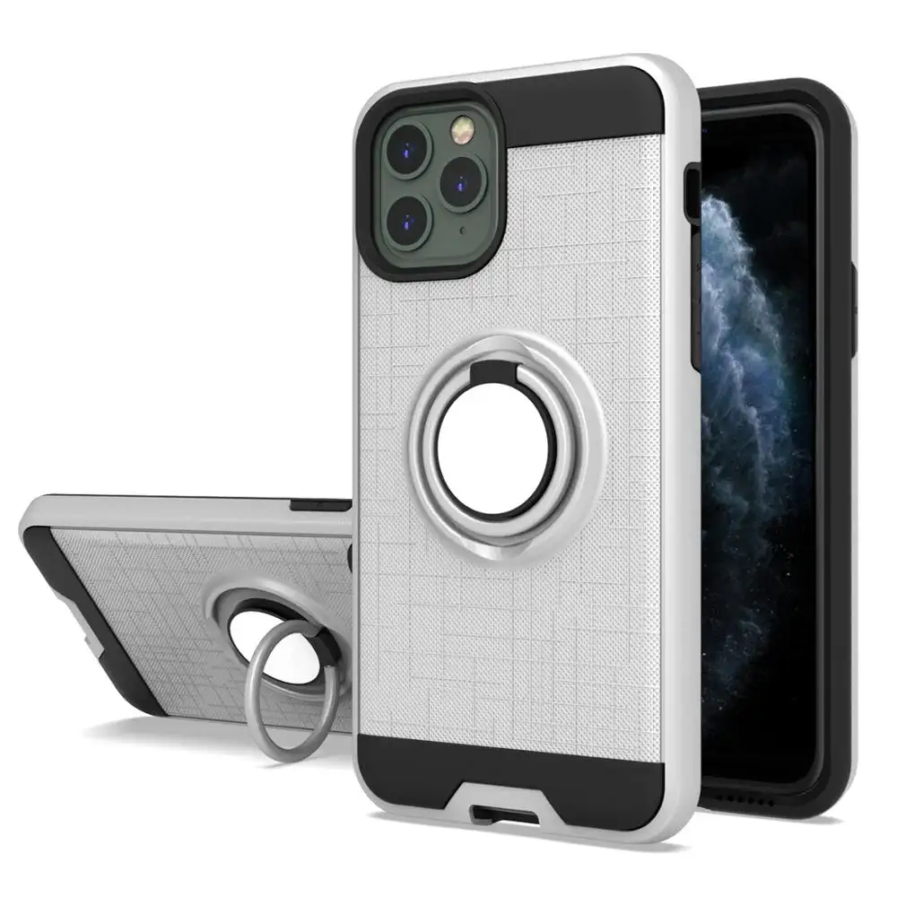 Voor iphone case met ring houder cover, auto magnetische telefoon back cover voor iphone 11