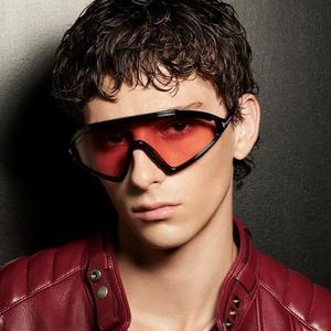 Lunettes de soleil sportives européennes anti-vent, polarisées UV400, monture PC, verres noirs, pour le cyclisme et la conduite en extérieur - Product Image 1