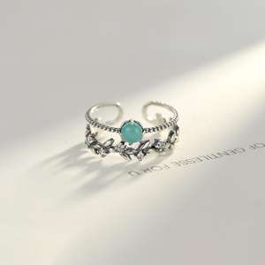 CZCITY แหวนเงินแท้925ลายดอกไม้คลาสสิคแหวนเงินเครื่องประดับเงินไทย - Product Image 5