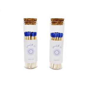 ฉลากห่อแบบมินิมอลสีขาวลายพระอาทิตย์ สำหรับใส่ไม้ขีดไฟแก้วพร้อมจุกไม้ก๊อกธรรมชาติ ป้องกันความร้อน ไม้ขีดไฟตกแต่งทรงยาว - Product Image 6