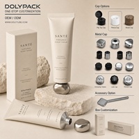 Tube souple en aluminium pour crème corporelle et soin des mains, emballage cosmétique personnalisé