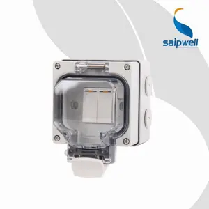 SAIPWELL Two Position Wall Switch SPH-2WS Electrical Outlet Waterproof Socket Outlet Box