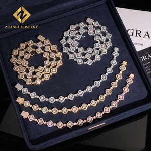 ขายดีห่วงโซ่เทนนิส925เงินสเตอร์ลิงชุบทองมอยส์ซาไนต์ประดับเพชรและสร้อยข้อมือคุณภาพดีผ่านการทดสอบเพชรแล้วในอดีต - Product Image 4