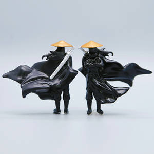 <span class=keywords><strong>Figurine</strong></span> d'action Wuxia Swordsman avec cape et chapeau en bambou-<span class=keywords><strong>Figurine</strong></span> de héros d'arts martiaux chinois jouet pour affichage, collection, cadeaux - Product Image 3