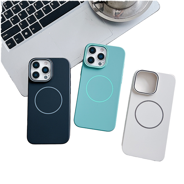 Knit PC Matte Magnetic Shockproof Mobile Phone Case for 11/12/13/14/15/16 Pro Max Slim Sports Protective Cover