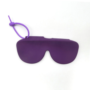 Unisex Silicone <b>Glasses</b> Pouch, Scratch & Shock Resistant Sunglasses Sleeve with Anti-Lost Lanyard - Product Image 3