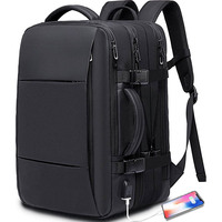 Sac de voyage entièrement ouvrable, imperméable, extensible, sac à dos de sport convertible, mallette à main, poches multi-organisatrices, valise