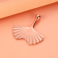 Spatule de maquillage en alliage de zinc en forme d'éventail, grattoir facial pour fond de teint et masque facial, outil professionnel de beauté et de soin cosmétique