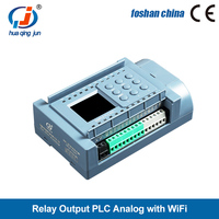 Huaqingjun 8DI 8DO Salida de relé PLC 2AI 2AO 0-20mA WIFI Programado por la aplicación de teléfono PLC para Smart Home