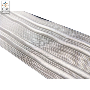 Cordones de trenzas metálicas francesas de calidad superior personalizados, cinta con cable dorado, alambre de plata Galoon 2 hilos trenzados de vitela para prendas - Product Image 3