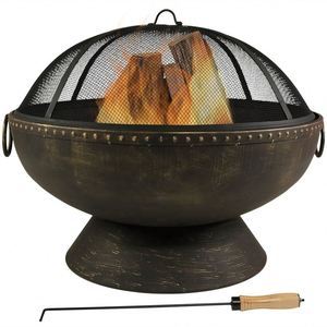 Bol redondo grande de 30 pulgadas para quemador de leña, Bol para fuego para Patio trasero, para exteriores, Top 10 en Amazon - Product Image 1
