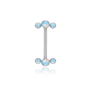 Venta al por mayor F136 titanio implantado 14G claro CZ piedra <span class=keywords><strong>flecha</strong></span> barra pezón anillo titanio <span class=keywords><strong>Piercing</strong></span> joyería para mujeres - Product Image 2
