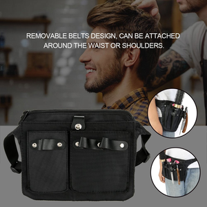 Borsa Professionale per Parrucchieri, Grande Capacità, Organizer per Trucco con Tracolla e Cintura, Pochette da Viaggio - Product Image 2