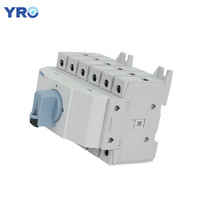 YRO 3 phases 400V 32a 63a 80a DIN Rail rotatif AC interrupteur de transfert manuel interrupteurs électriques